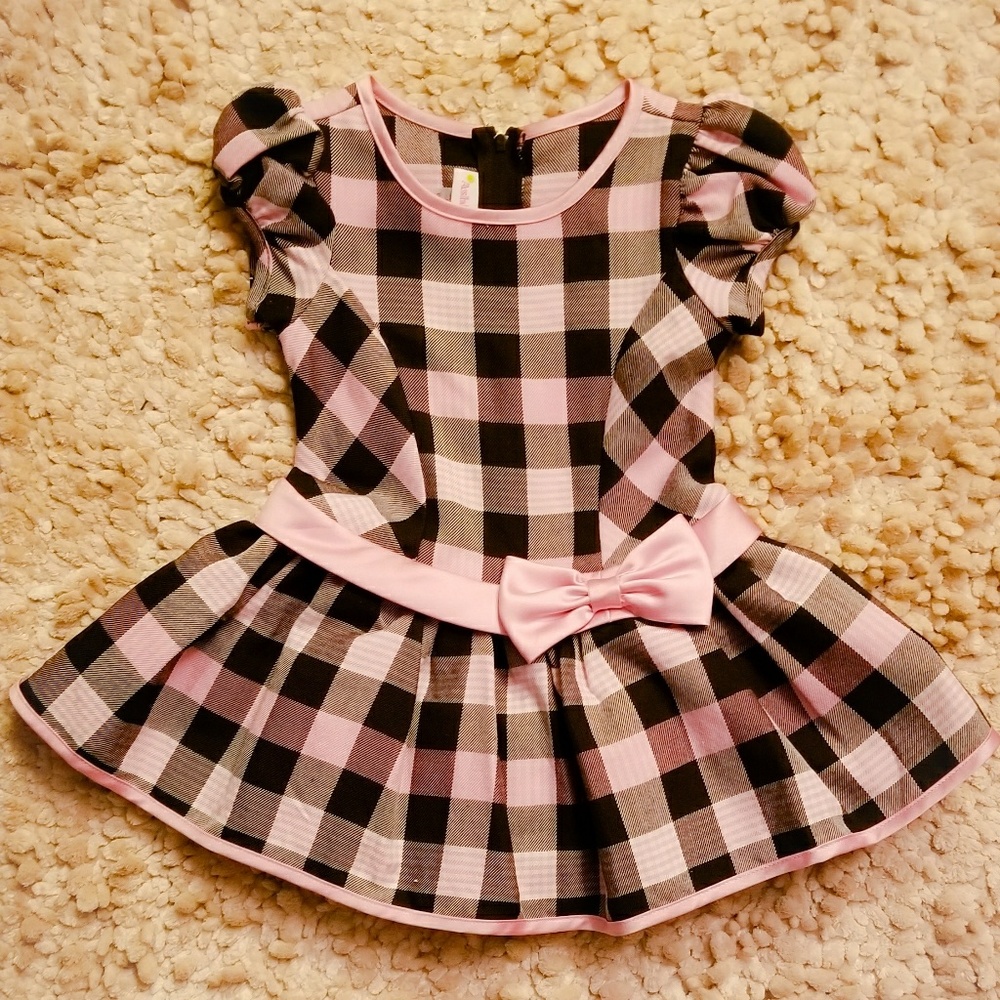 Pink Plaid Dress
